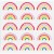 Kroger® Entertainment Essentials Modern Rainbow Party Paper Napkins Perspective: back