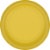Kroger® 7 in Neon Yellow Plate Perspective: back