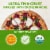 Simple Truth Organic® Goat Cheese & Beet Sauce Ultra Thin Crust Frozen Pizza Perspective: back