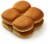 Bakery Fresh Hamburger Buns Perspective: back