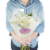 Bloom Haus Classic White Rose Bouquet Perspective: back