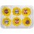 Bakery Fresh Autumn White Cupcakes with Yellow Icing 6 Count Perspective: back