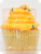 Whipped Satin Yellow Cupcake With Icing Perspective: back