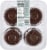 Bakery Fresh Double Chocolate Chip Muffins Perspective: back