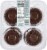 Bakery Fresh Double Chocolate Chip Muffins Perspective: back