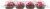Bakery Fresh Valentine's Pink and Chocolate Icing Mini Brownies Party Platter Perspective: back