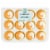 Bakery Fresh Orange Creamsicle Mini Cupcakes with Buttercream Icing Perspective: back
