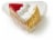 Bakery Fresh Strawberries & Cream Ice Cream Cake Slice Perspective: back