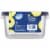 Kroger Home Sense Rectangle BPA-Free Plastic Snap Seal Food Storage Container - 3 pack Perspective: back
