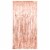Unique Foil Fringe Door Curtain - Rose Gold Perspective: back