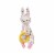 Manhattan Toy Cherry Blossom Days Baby Bunny Blankie and Teether Perspective: back
