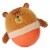 Manhattan Toy Wobbly Bobbly Bear Weighted, Soft Silicone Wobble Ball Perspective: back