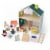 Manhattan Toy Little Nook 19-Piece Wooden Playhouse with Loft for Kids 3 + Year Old and Up Perspective: back