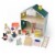 Manhattan Toy Little Nook 19-Piece Wooden Playhouse with Loft for Kids 3 + Year Old and Up Perspective: back