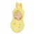Manhattan Toy Snuggle Pod Hunny Bunny Beige First Baby Doll with Cozy Sleep Sack Perspective: back