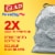 Glad ForceFlexPlus Tall Kitchen Drawstring Lavender with Febreze Trash Bags Perspective: back