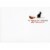 Avanti Black Cat Riding Broom Humorous / Funny Halloween Card Perspective: back