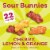 Annie's Sour Bunnies Value Pack Fruit Flavored Snacks Perspective: back