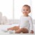Gerber® Terry Socks in White Perspective: back