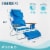 Ostrich Deluxe 3N1 Lightweight Outdoor Lawn Beach Lounge Chair w/ Footrest, Blue Perspective: back
