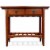 Leick Furniture Wood Mission Wine Table with Storage Drawers in Russet Oak Perspective: back