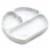 Bumkins Silicone Grip Dish - Grey Marble Perspective: back