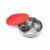 Instant Pot® Stainless Steel Round Pan with Red Lid & Divider Perspective: back