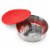 Instant Pot® Stainless Steel Round Pan with Red Lid & Removable Bottom Perspective: back