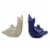 Tabletop Dolphin Salt/ Pepper Shaker Set Ceramic Ocean Water Swimming B22048 Perspective: back