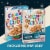 General Mills Cinnamon Toast Crunch Family Size Cereal Perspective: back