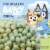 General Mills Bluey Crispy Corn Puffs Cereal Perspective: back