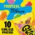 Gushers Fruit Flavored Snacks Tropical Flavor King Size Pouches Perspective: back