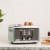 Haden Cotswold 4-Slice Wide Slot Toaster - Sage Green Perspective: back