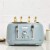 Haden Highclere 4-Slice Wide Slot Toaster - Poole Blue Perspective: back