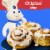 Pillsbury™ Cinnamon Rolls Refrigerated Pastry Dough With Original Icing Perspective: back