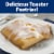 Pillsbury Toaster Strudel Limited Edition Mega Icing Strawberry Flavored Frozen Pastries Perspective: back