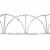 Hofert 7.5' Lighted White Christmas Pathway Fence - Multi-Color Lights Perspective: back