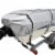 Budge Sportsman 150 Denier V-Hull Fishing Boat Cover - Silver Perspective: back