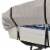 Budge Sportsman 300 Denier Gray V-Hull Fishing Boat Cover Perspective: back