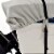 Budge Sportsman 600 Denier Gray V-Hull Fishing Boat Cover Perspective: back