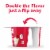 Breakstone's Cottage Doubles Low Fat Strawberry Cottage Cheese Cup Perspective: back