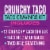 Taco Bell Crunchy Taco Kit with 12 Crunchy Taco Shells, Taco Bell Mild Sauce & Seasoning Box Perspective: back