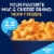 Kraft Frozen Meal Four Cheese Mac & Cheese Macaroni and Cheese Dinner Sharing Size Perspective: back