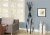 Monarch Specialties I 2017 Satin Black Metal 72 in.H Contemporary Coat Rack Perspective: back