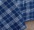 Harper Lane Blue Plaid 3 Piece Quilt Set Perspective: back
