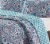 Harper Lane Blue & Coral Merriam 5 Piece Quilt Set Perspective: back