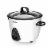 Aroma Electric Rice Cooker with Steam Tray Perspective: back