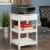 Winsome Delta 2 Shelf Transitional Wooden Printer Stand in White Perspective: back