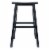 Winsome 29 Bar Saddle Stool in Black Perspective: back