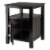 Winsome Trading Timber Side Table Black Each (20920WTI) Perspective: back